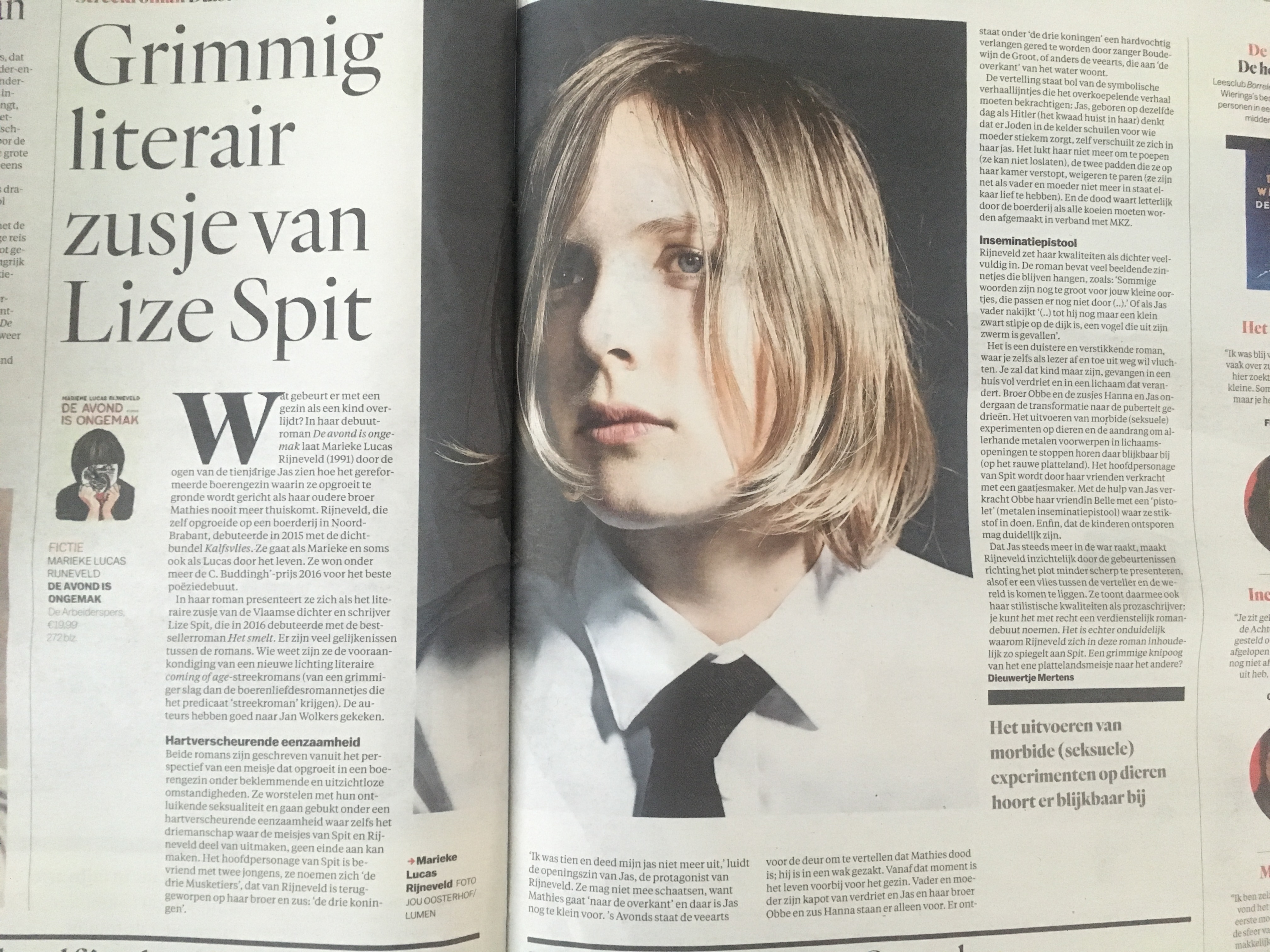 Grimmig literair zusje van Spit